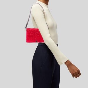 Hot Pink Truss Mini woven tote